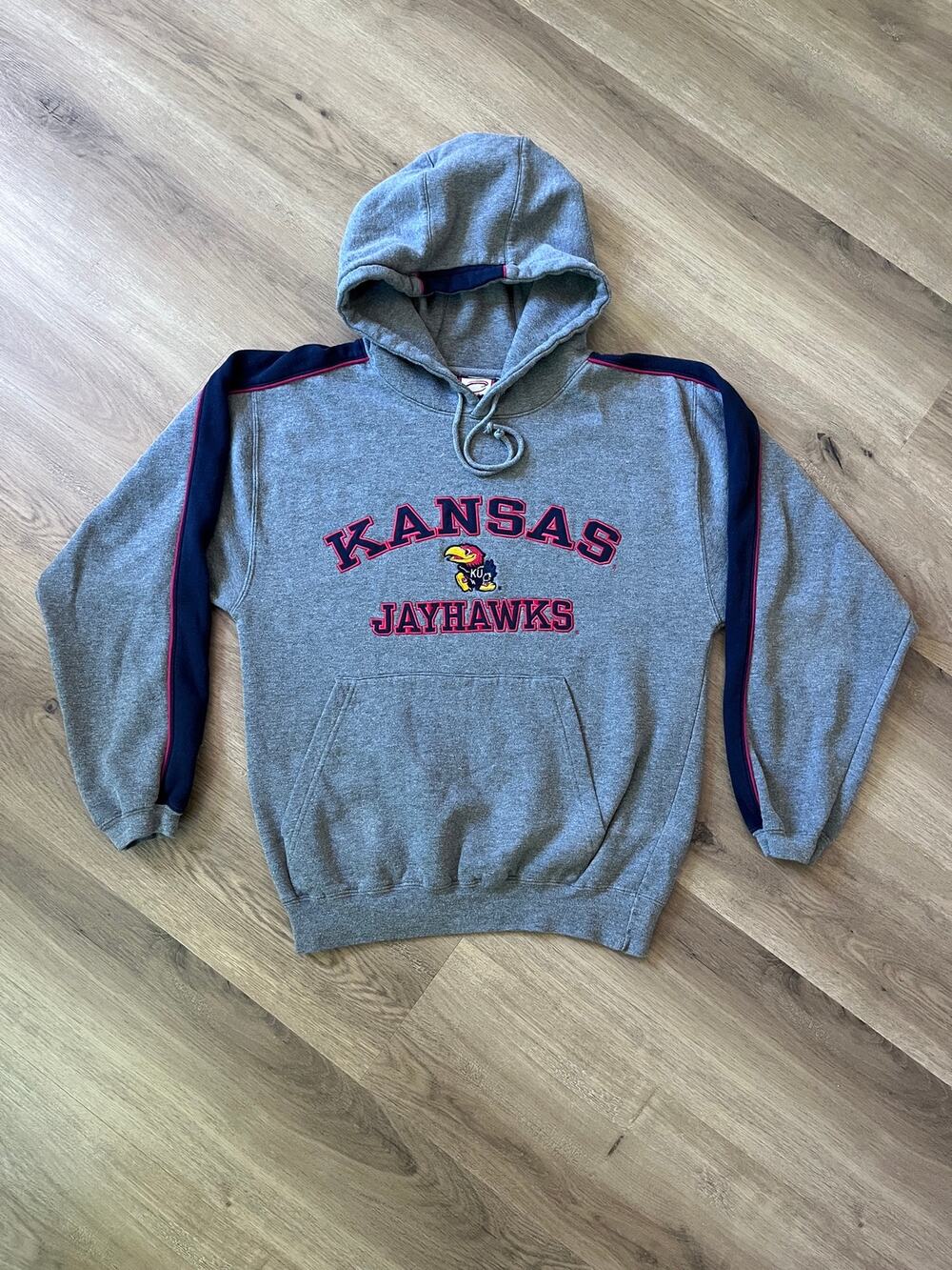 Kansas Jayhawks Cadre Athletic Hoodie Gray S